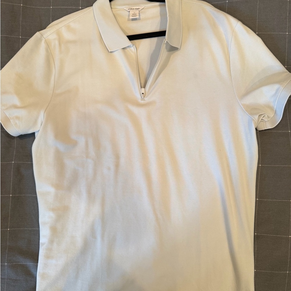 Calvin Klein Light Gray Polo Shirt